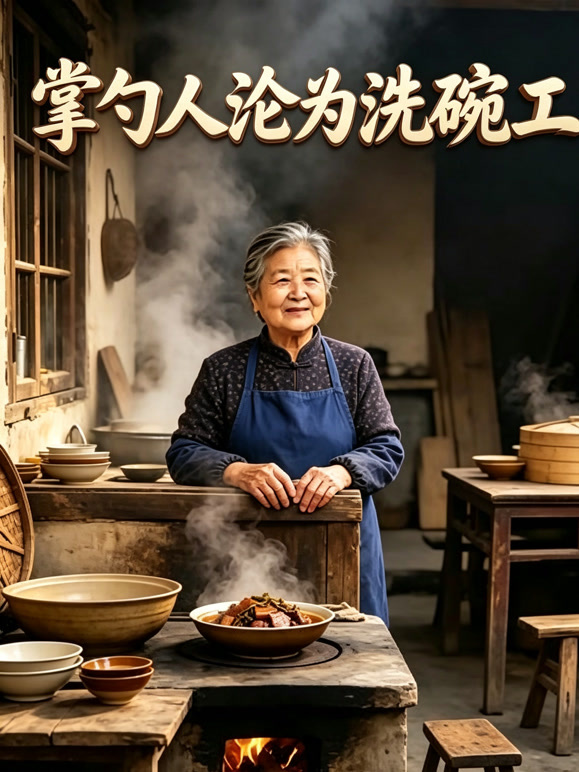 掌勺人沦为洗碗工