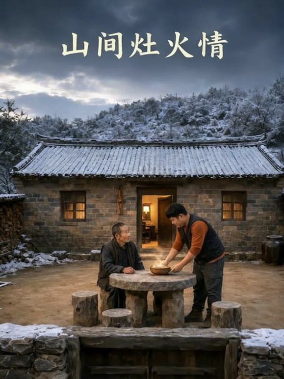 山间灶火情