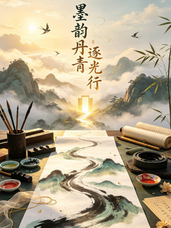 墨韵丹青逐光行