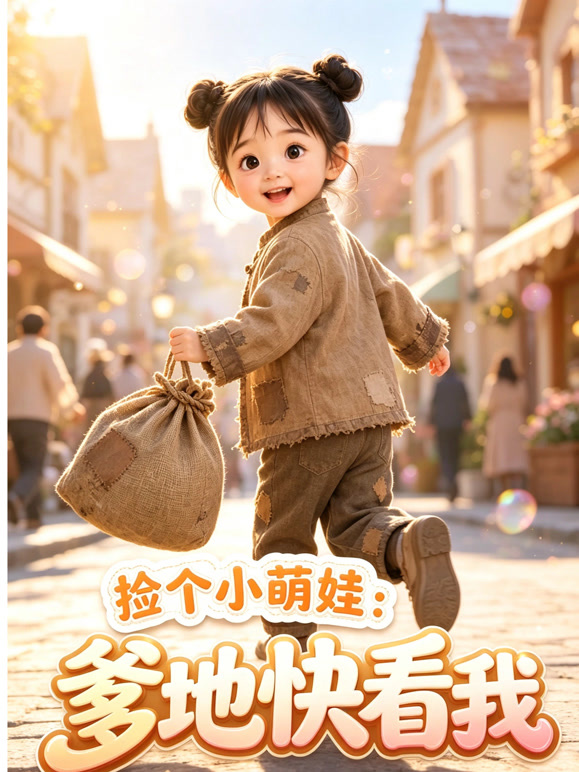 捡个小萌娃：爹地快看我