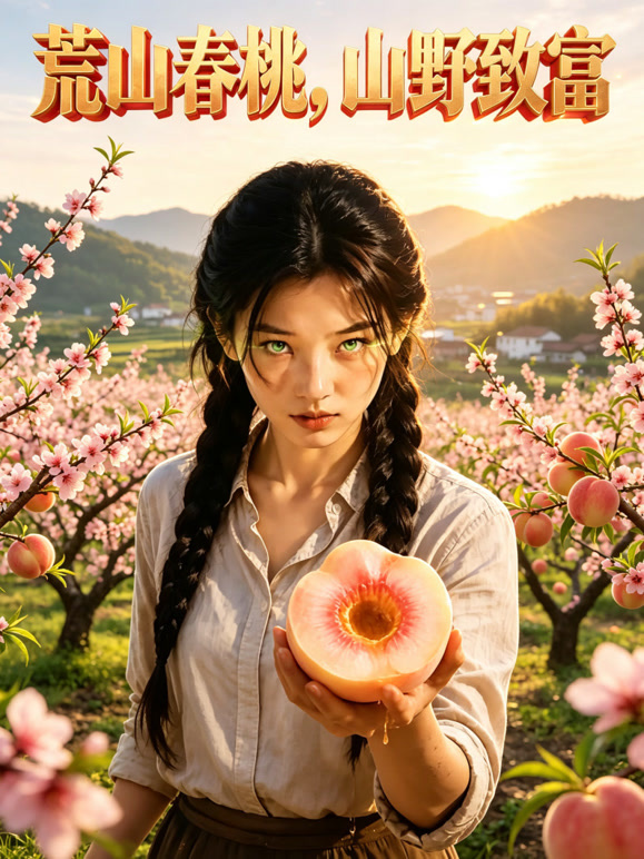 荒山春桃，山野致富