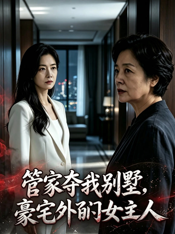 豪宅外的女主人