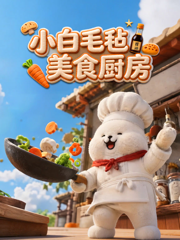 小白毛毡美食厨房