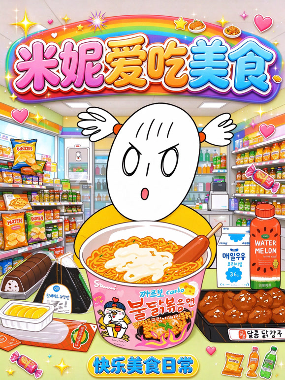 米妮爱吃美食