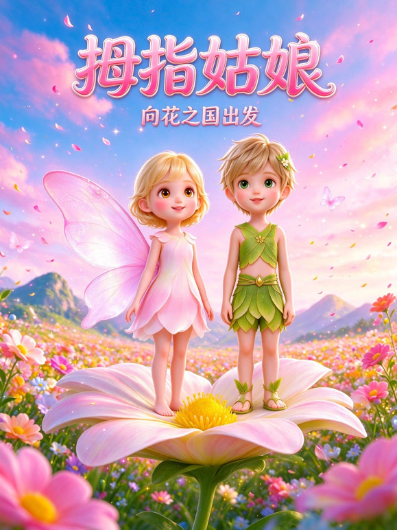 拇指姑娘向花之国出发