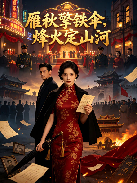 雁秋擎铁伞，烽火定山河