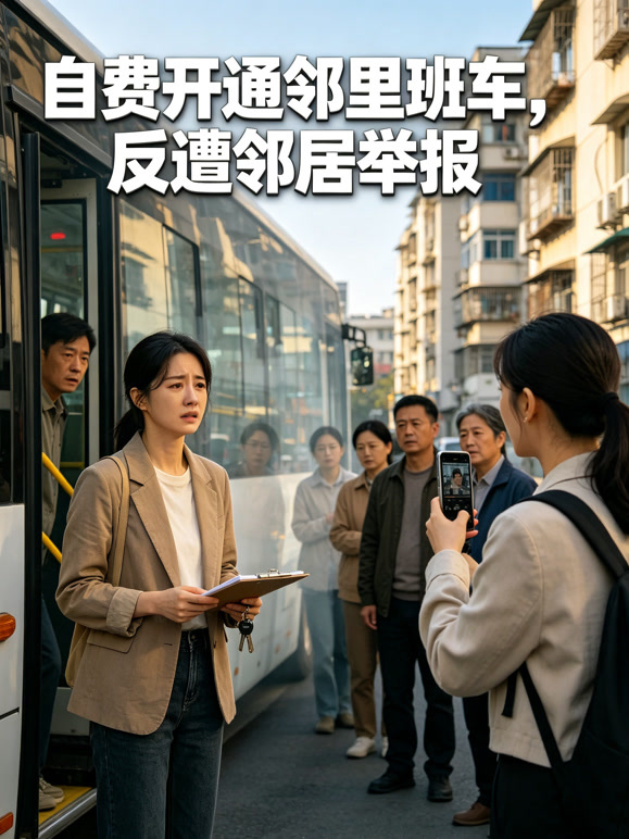 自费开通邻里班车，反遭邻居举报