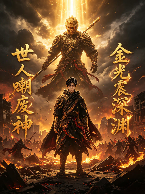 世人嘲废神，金光震深渊