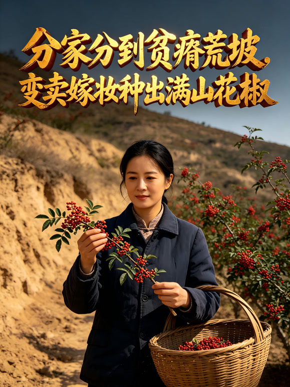 分家分到贫瘠荒坡，变卖嫁妆种出满山花椒