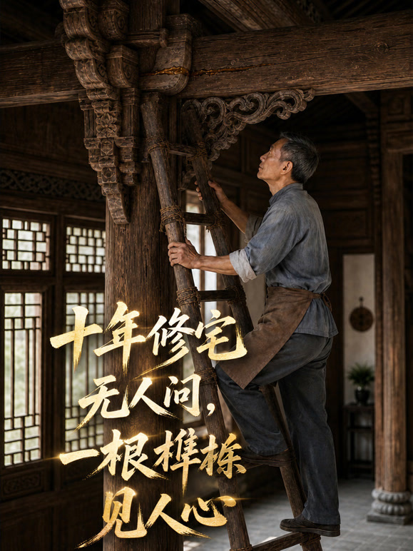 十年修宅无人问，一根榫卯见人心