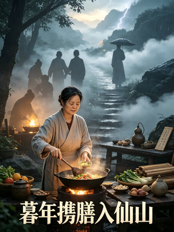 暮年携膳入仙山