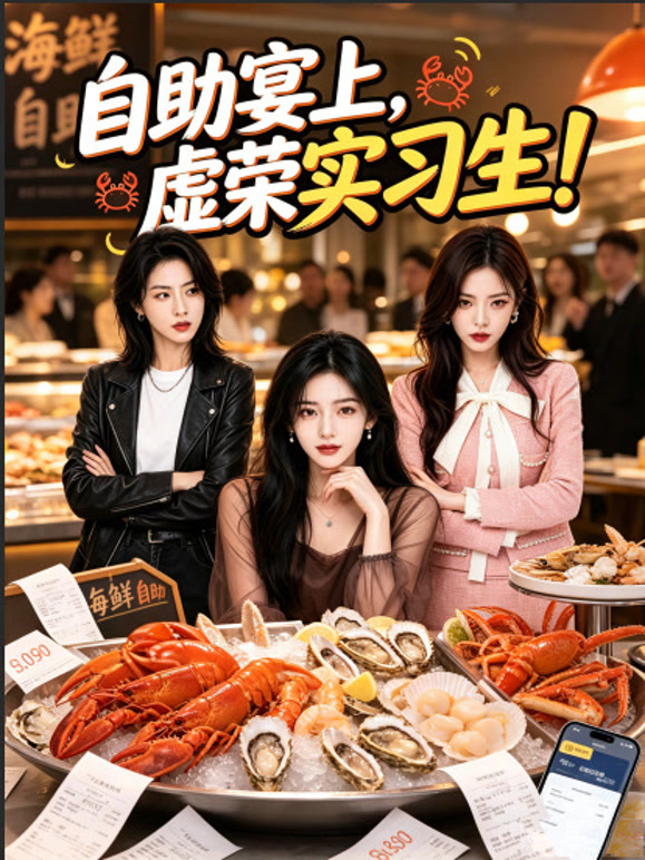 自助宴上，虚荣实习生