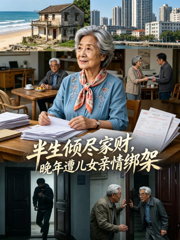 半生倾尽家财，晚年遭儿女亲情绑架