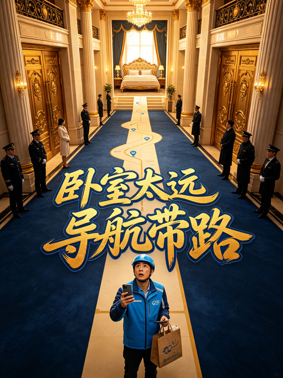 卧室太远，导航带路