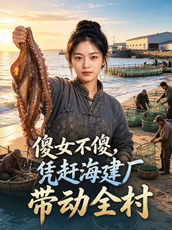 傻女不傻，凭赶海建厂带动全村
