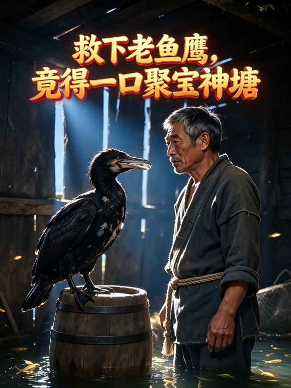 救下老鱼鹰，竟得一口聚宝神塘