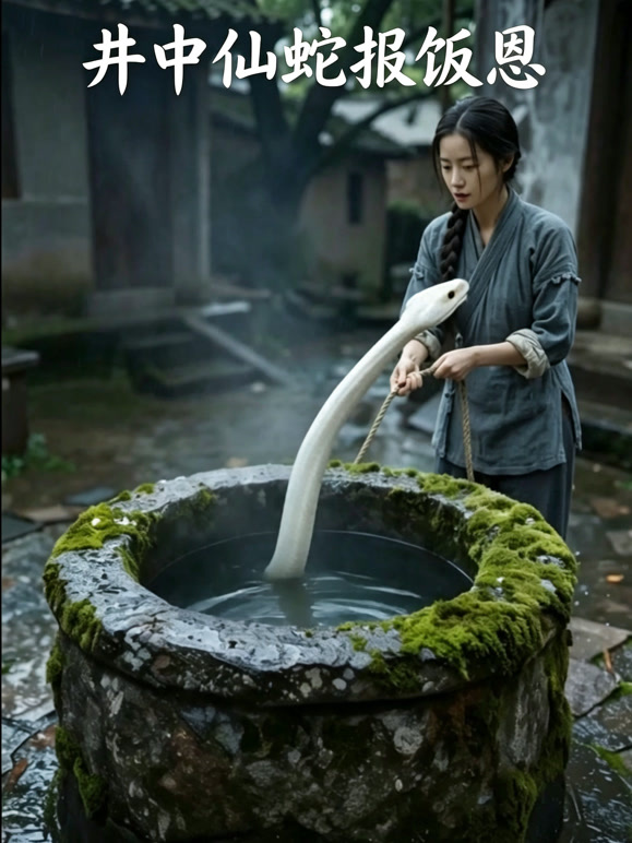 井中仙蛇报饭恩
