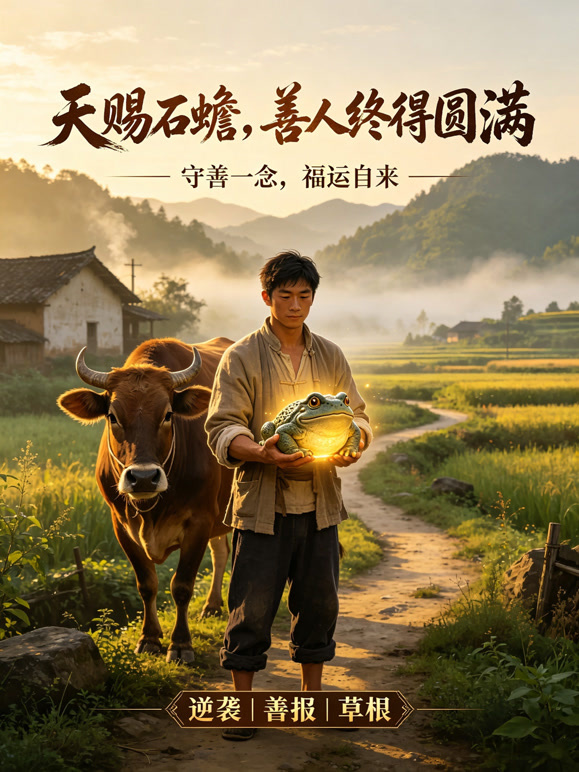 天赐石蟾，善人终得圆满