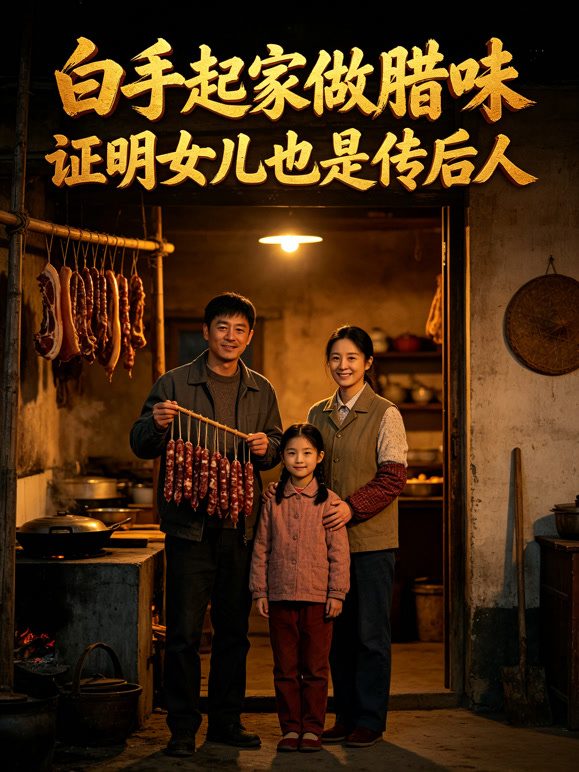 白手起家做腊味，证明女儿也是传后人