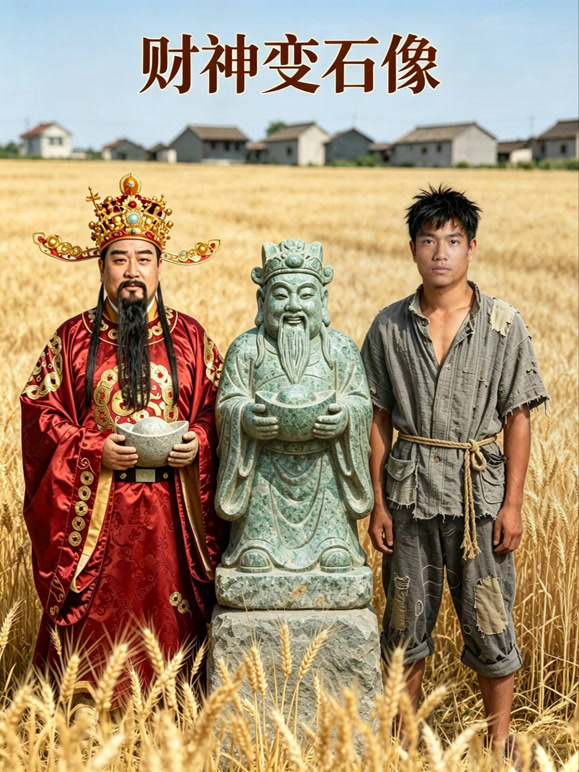 财神变石像