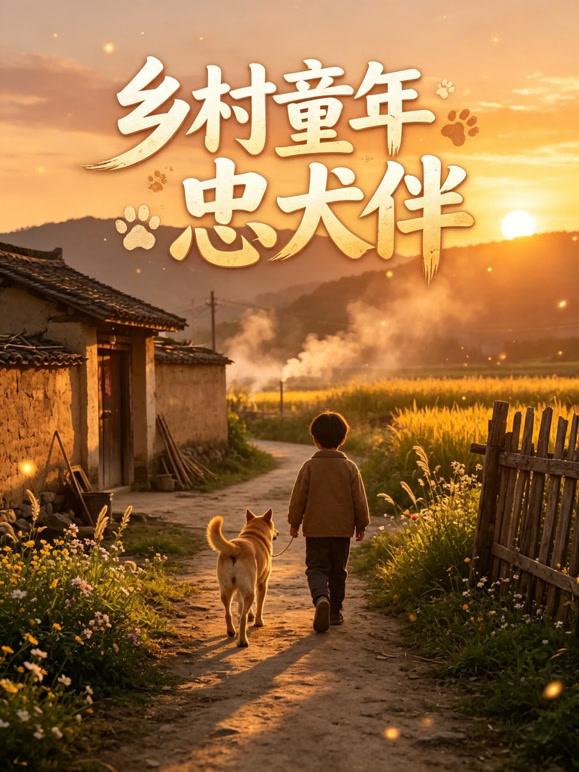 乡村童年忠犬伴