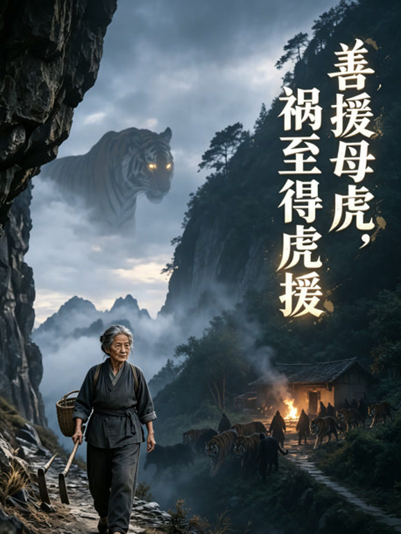 善援母虎，祸至得虎援