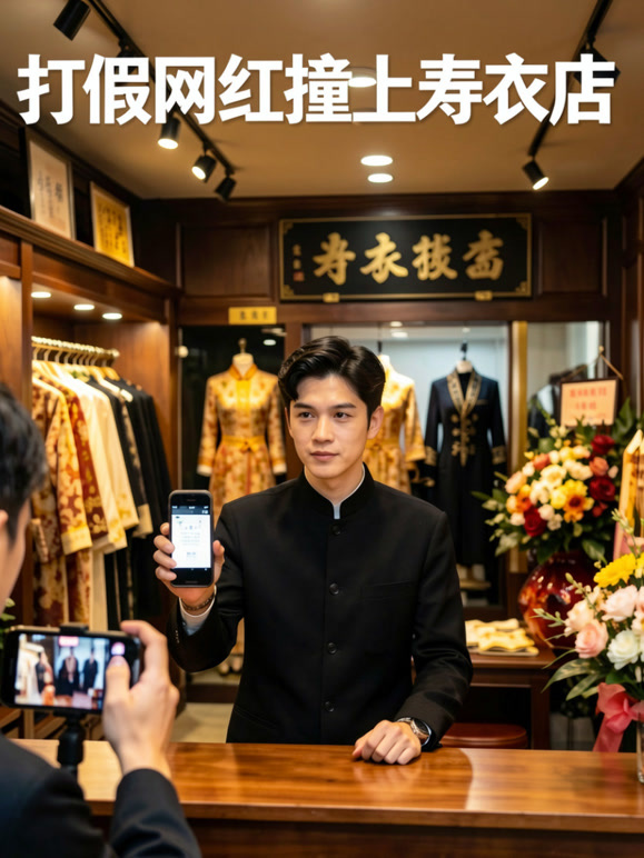 打假网红撞上寿衣店