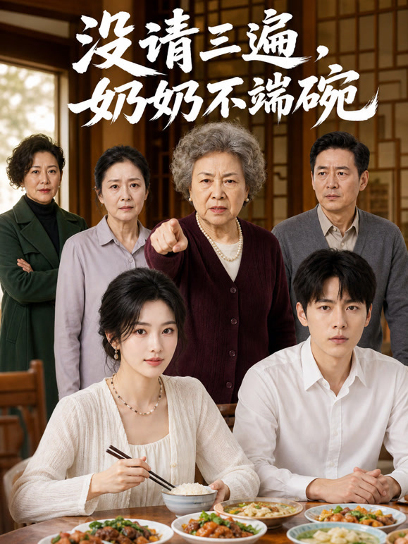 没请三遍，奶奶不端碗