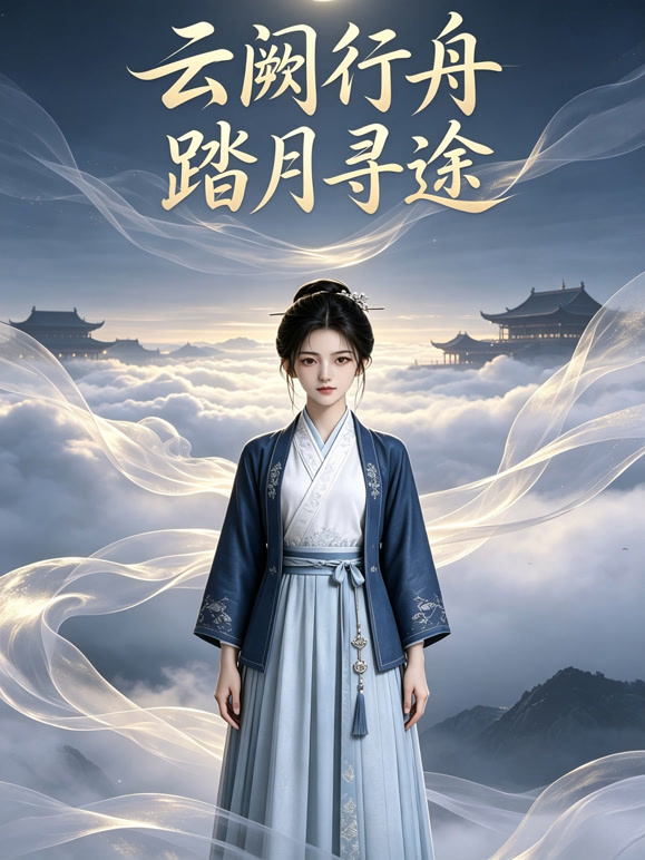 云阙行舟踏月寻途