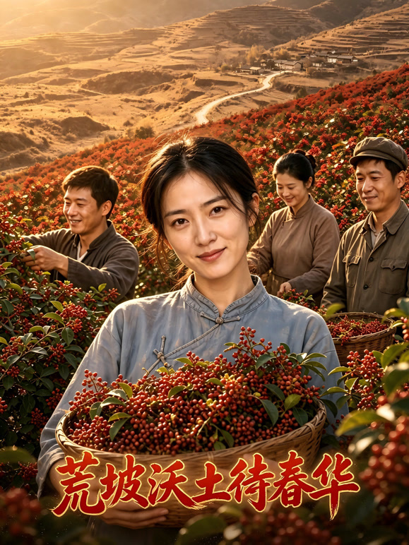 荒坡沃土待春华