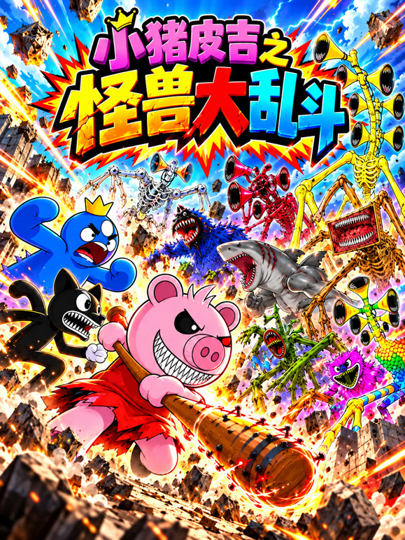 小猪皮吉之怪兽大乱斗
