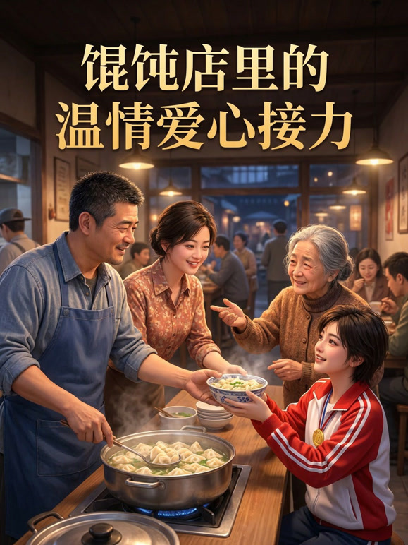 馄饨店里的温情爱心接力