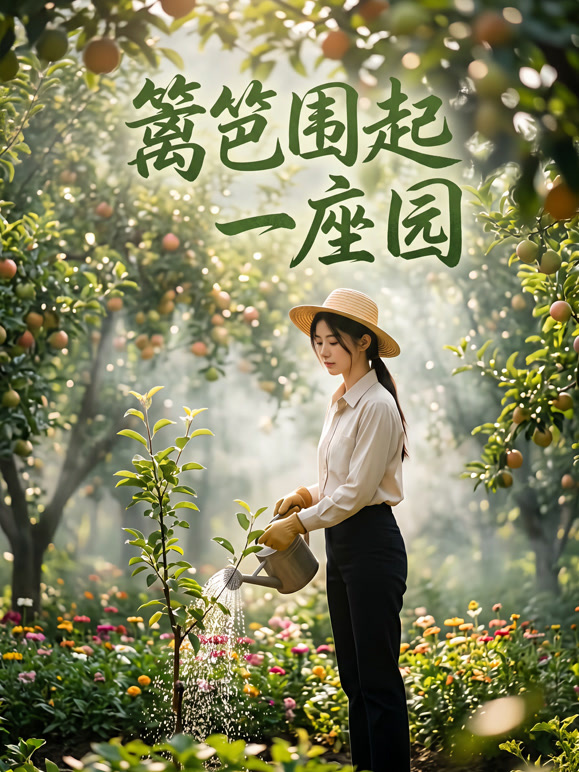 篱笆围起一座园