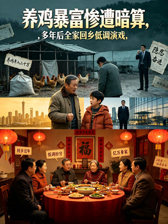 养鸡暴富惨遭暗算，多年后全家回乡低调演戏