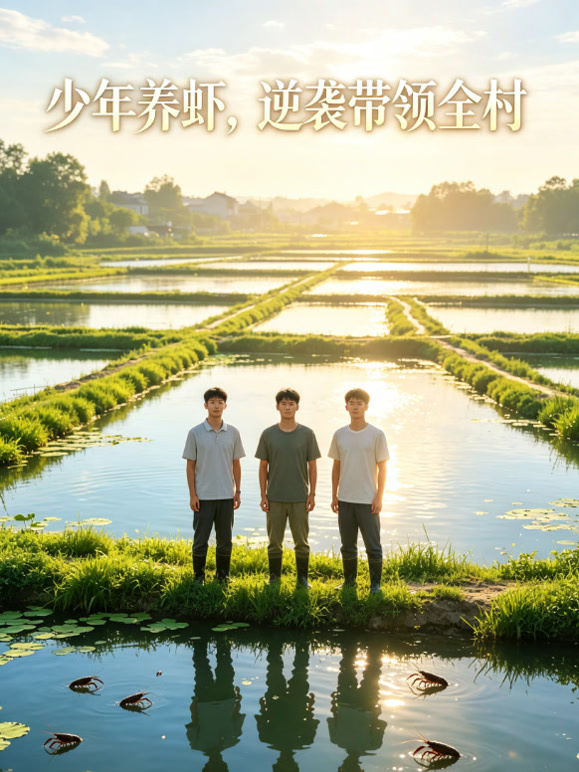 少年养虾，逆袭带领全村