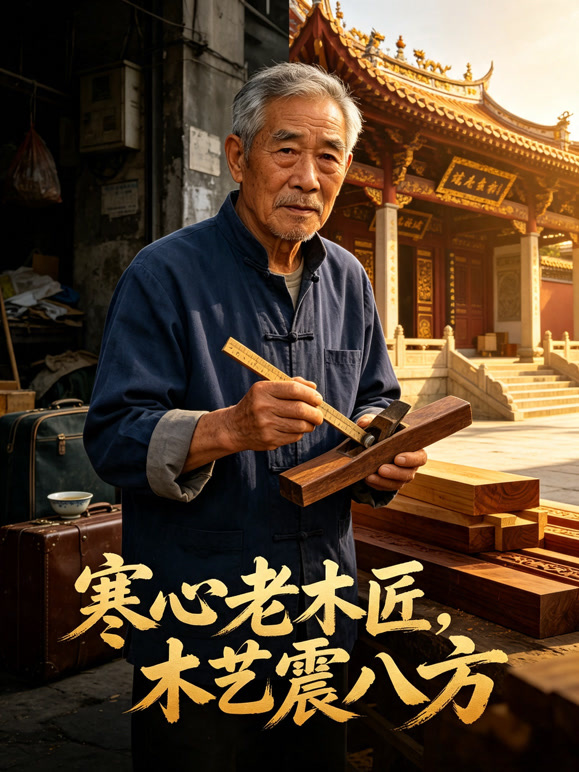 寒心老木匠，木艺震八方