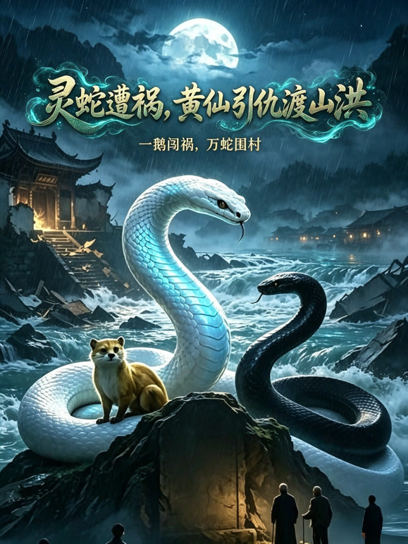 灵蛇遭祸，黄仙引仇渡山洪