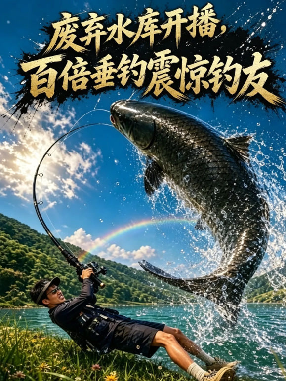 废弃水库开播，百倍垂钓震惊钓友