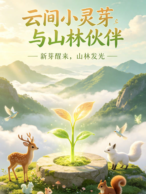 云间小灵芽与山林伙伴