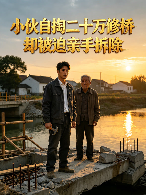 小伙自掏二十万修桥，却被迫亲手拆除