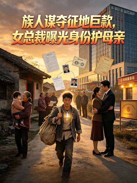 族人谋夺征地巨款，女总裁曝光身份护母亲