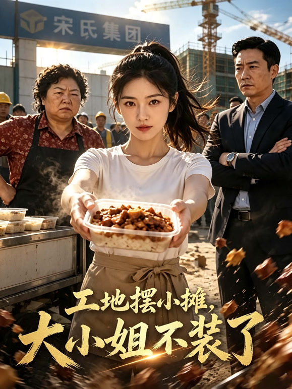 工地摆小摊，大小姐不装了