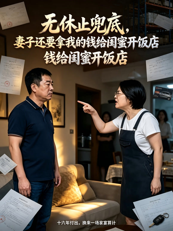 无休止兜底，妻子还要拿我的钱给闺蜜开饭店