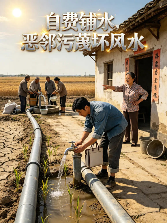 自费铺水，恶邻污蔑坏风水