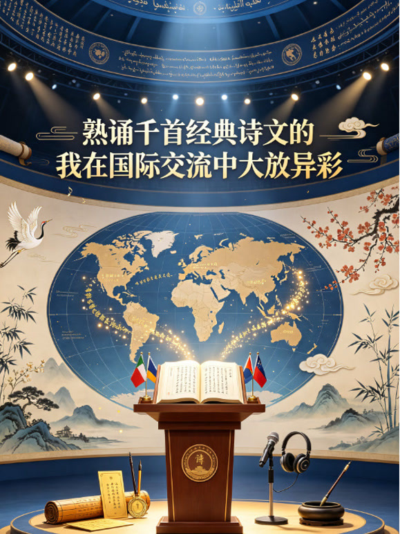 熟诵千首经典诗文的我在国际交流中大放异彩