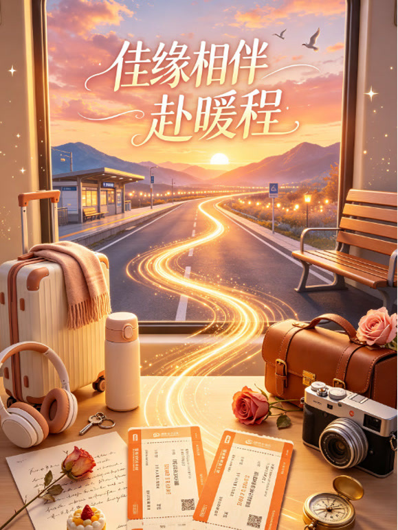 佳缘相伴赴暖程