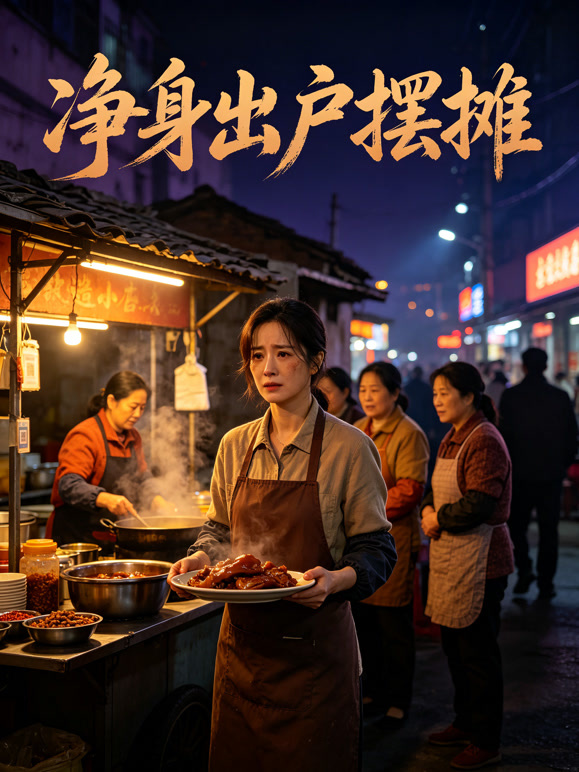 净身出户摆摊