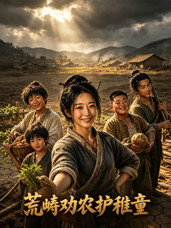 荒畴劝农护稚童
