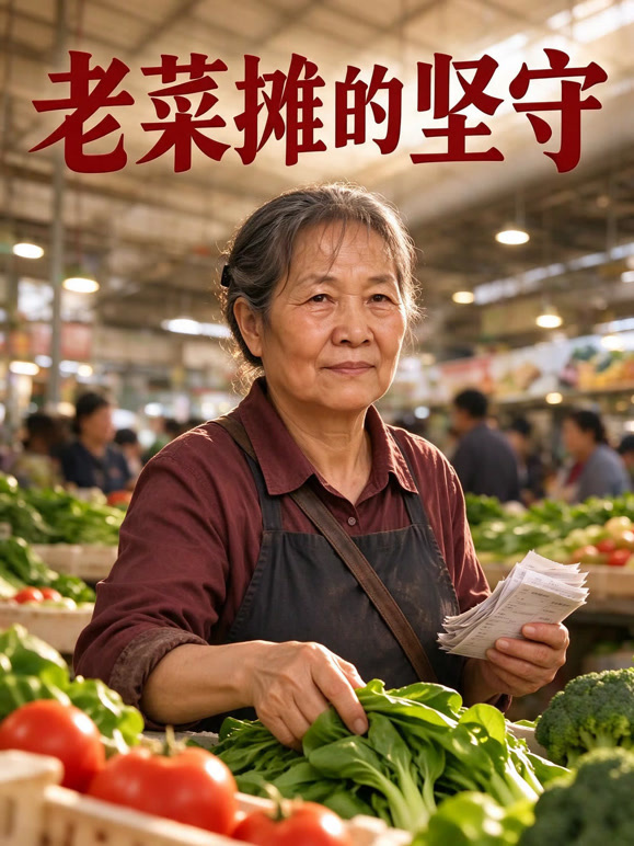 老菜摊的坚守