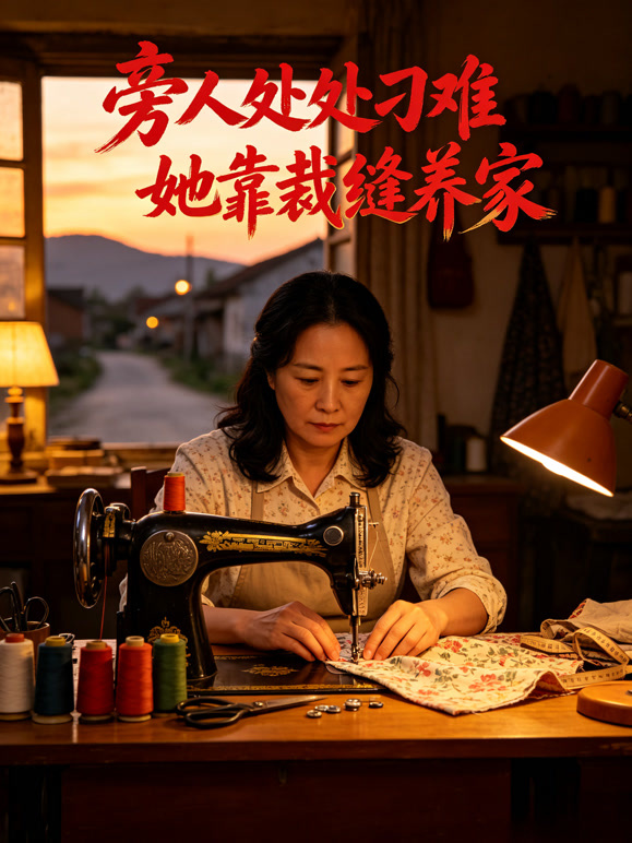 旁人处处刁难，她靠裁缝养家